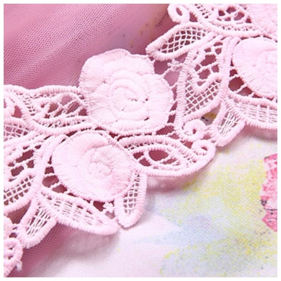 Blossom Pink Floral Removable Tulle Drew’s - Picture 7 of 8